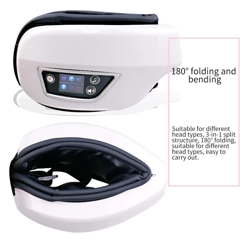 Faltbares Augenmassagegerät mit Luftkompression & Bluetooth