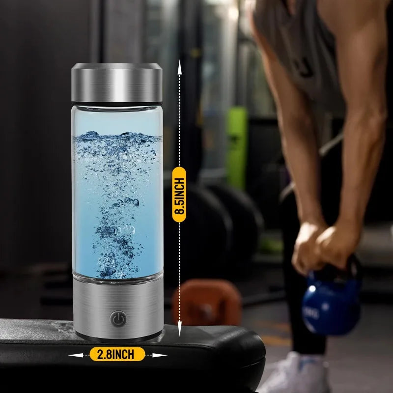 Hydrogen Generator Water Bottle – Portable Ionizer with USB Charging & Antioxidant-Rich ORP Filter