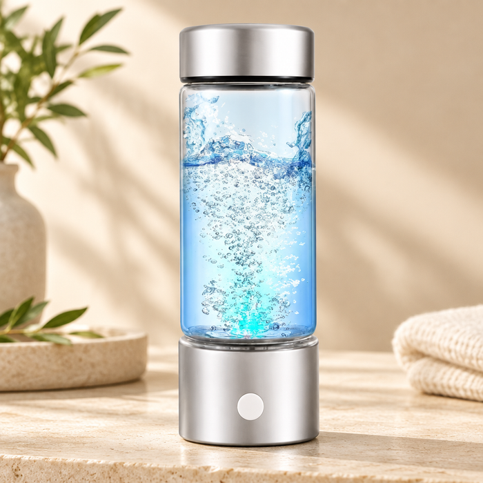 Hydrogen bottle with corrected silver base